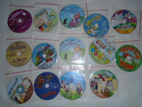 Dvd pohádky říkadla bolek a lolek traktor 14ks,
