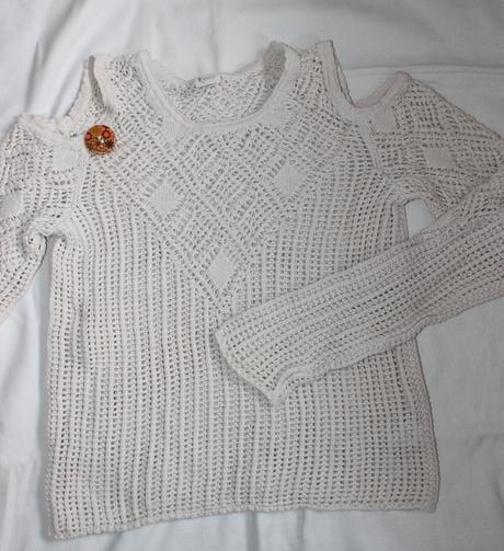Po55. luxusní ažurový svetřík next, 10-11 let, next,146
