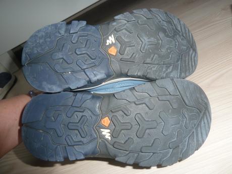 Vysoké nepromokavé turistické boty, decathlon, 32