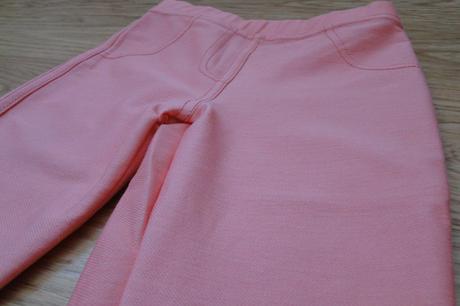 Růžové / lososové legíny, vel. 12-18m., f&f,86