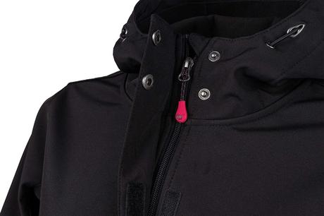 Dámský softshellový kabát černý s kapucí vel. xl, xl
