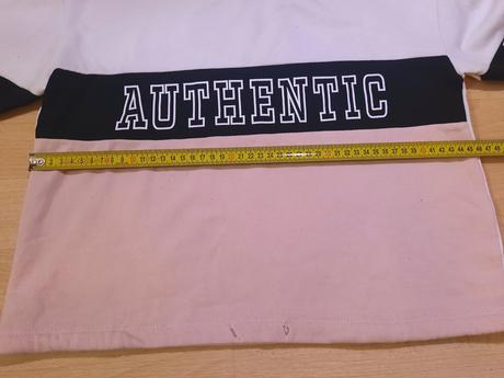 Mikina authentic růžovobílá hm, h&m,134