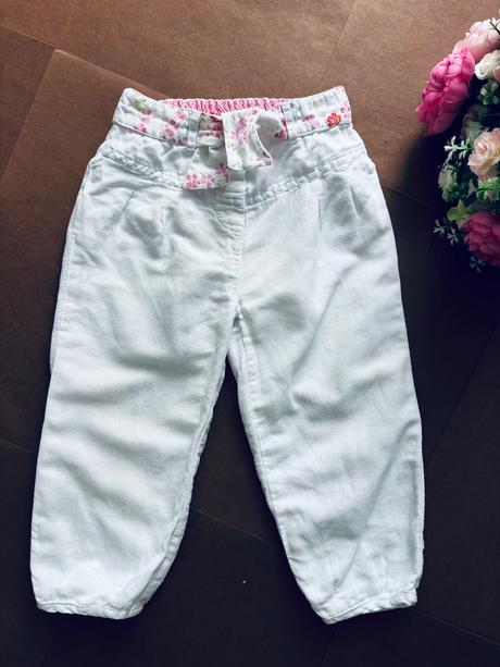 Letní bílé kalhoty - v.2/3 roky, monsoon,98