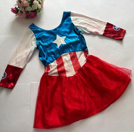 An3/ kostým šaty capitanka america - v.cca s,
