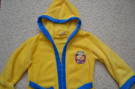 Žlutý župan mimoni - mikroplyš, 122