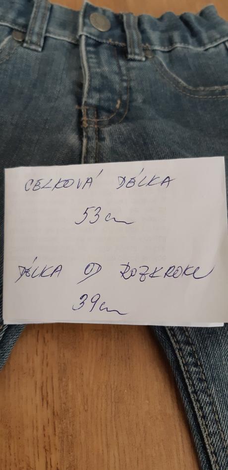 Džíny vel. 98, dopodopo,98