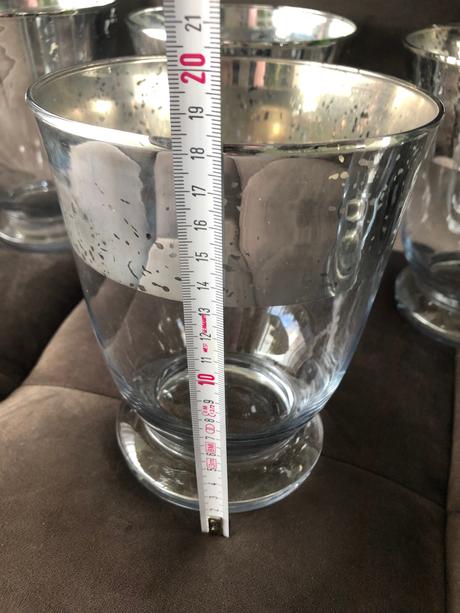 6ks orchidej květináč svícen stříbrná artdeco váza, 