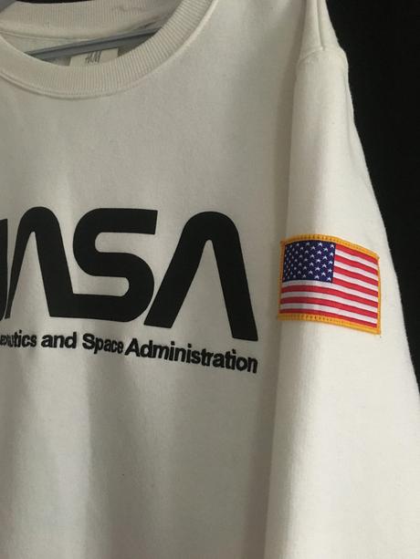 Vel. xs bílá mikina nasa, xs