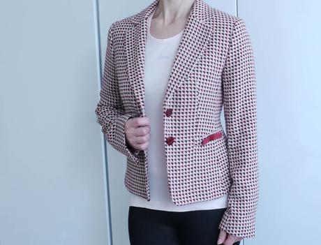 Sako vinovo-cerveno -bezove vel.34 h&m, h&m,34