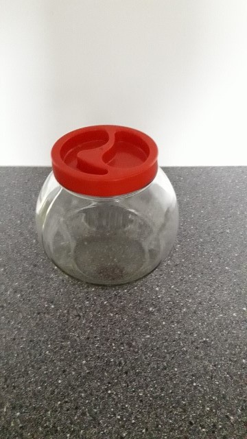 Skleněná dóza na potraviny,