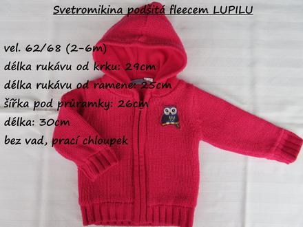 Svetr podšitý fleecem zn. lupilu, lupilu,68