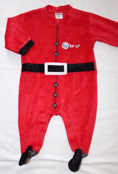 Ad315. vánoční sametový overal 3-6 měs., 68