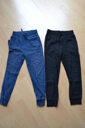 Tenké bavlněné tepláky, h&m,134