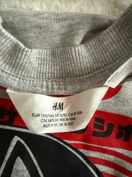 Mikina sonic, h&m,134