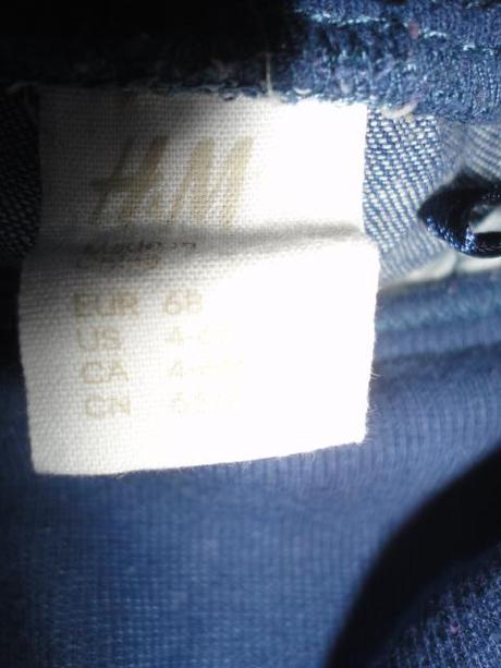 Krásné letní riflíky hm, vel. 4-6 měsíců, h&m,68