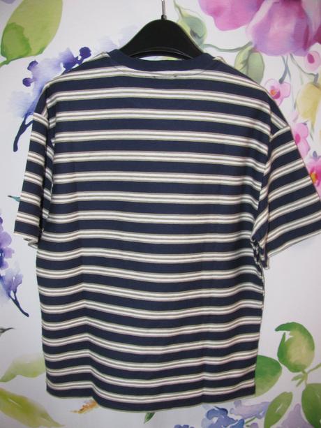 Pružné pruhované bavlněné tričko benetton, benetton,140
