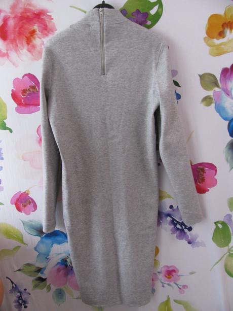 Světle šedé úpletové šaty se stojáčkem, vero moda,s