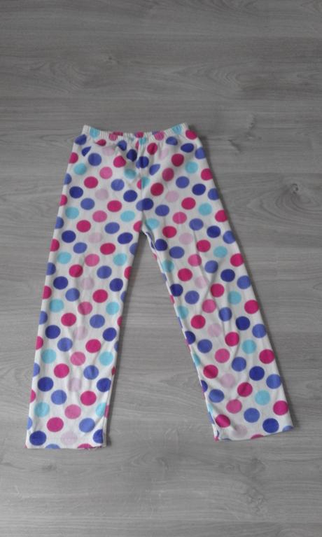 254 - flísové kalhoty od pyžama, 140