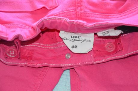 Elastické džíny rifle s regulací v pase, h&m,134