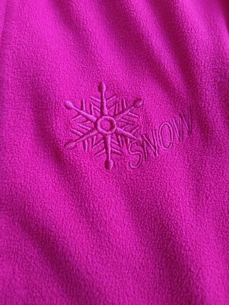 Růžová flísová mikina, 140
