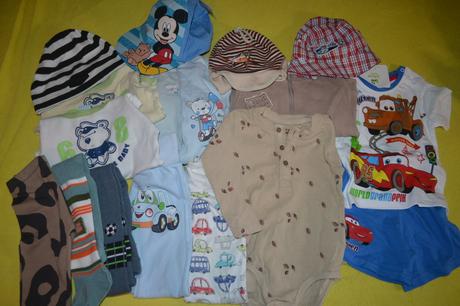 16x oblečení v.80,polodupačky,overaly,body,set, 68–80