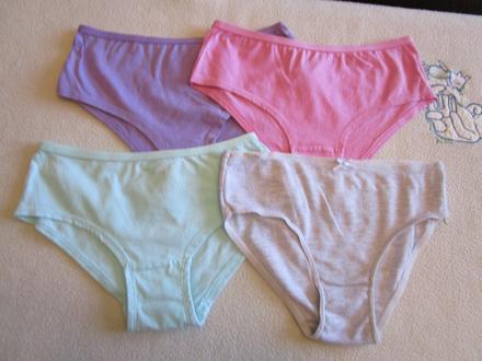 3x bavl. spodní kalhotky vel. 134-140 (9-10 let), f&f,134