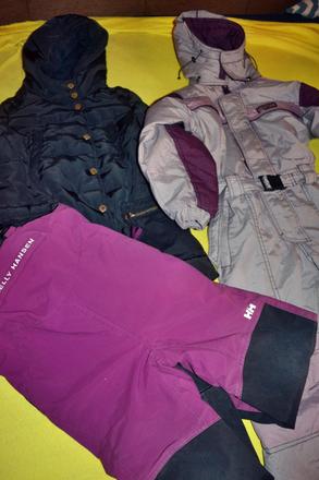 Zimní kombinéza,oteplovačky,bunda,v.116, helly hansen,116