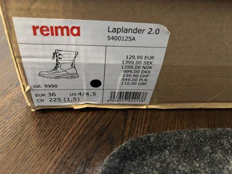 Nové zimní boty s membránou reima laplander 36, reima,36