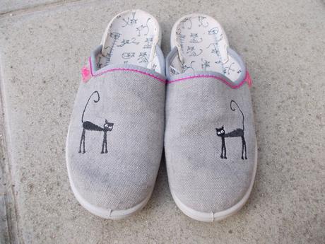 Šedé pantofle s kočičkou befado, vel.31, befado,31