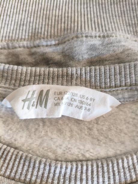 Mikina chlapecká zvířátka 122/128, h&m,122