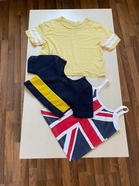 Set crop topů, vel není, cca xs, měřte, xs