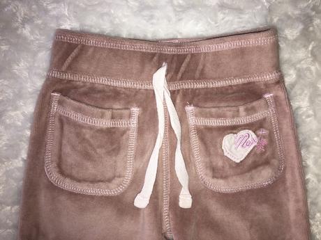 Hnědá sametová souprava next, next,68