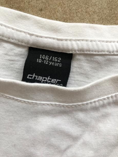 146/152 chapter young weißes t-shirt langarm, chapter young,146