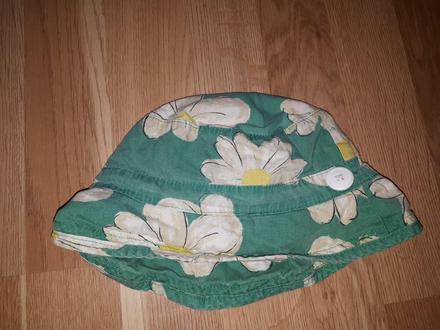 Zelený klobouk s květy 3-6let next, next,98