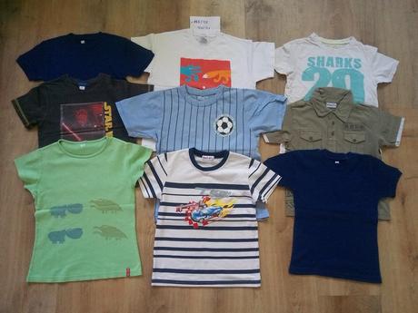 6 x tričko, vel 122/128, 122