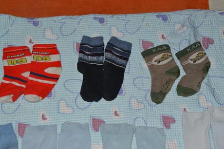 3x ponožky klučičí, 86