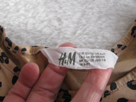 Světle hnědé, bavlněné letní šaty h&m, h&m,128