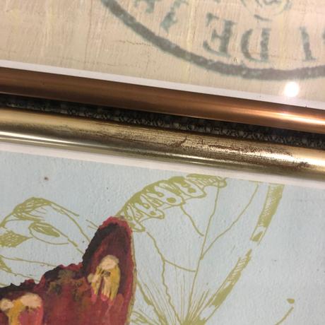 6 ramu na obrazky ctverec 40x40 zlate,medene, 