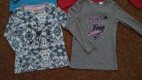 4x triko dlouhý rukáv 122/128, 122