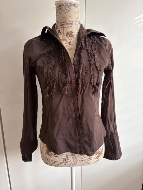 Hnědá halenka tally weij xs 34, tally weijl,xs