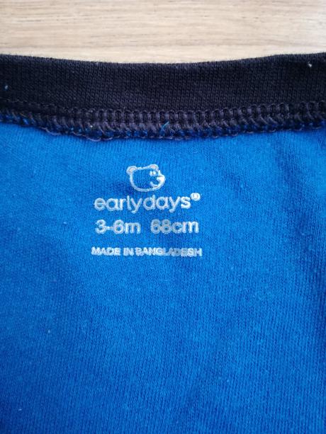 Modrý overal na patenty, zn. earlydays, vel. 3-6 m, early days,62