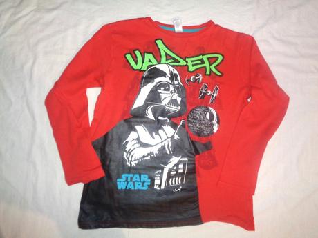 Luxusní cihlově červené tričko star wars 158/164, c&a,158
