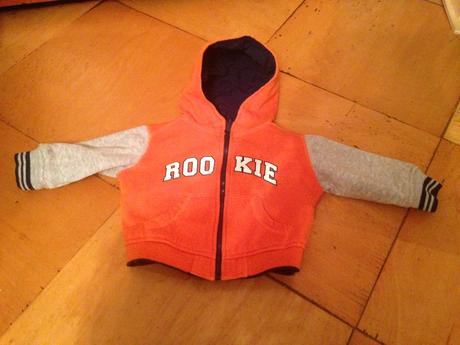 Klučičí oboustranná středně teplá bunda vel. 74-80, 74