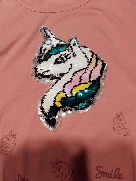 Měnící tričko a tílko jednorožec vel. 110/116, kugo,110