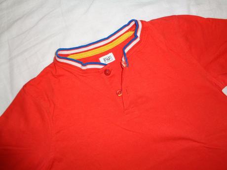 Svítivě oranžové bavlněné tričko, f&f,140