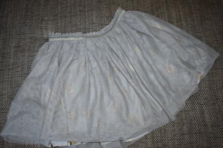 Tylová sukně se zlatými puntíky okaidi, 152/158, 152