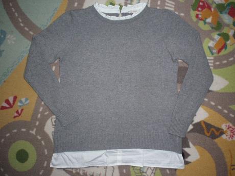 Esprit svetr-svetřík šedý vel.l., esprit,l