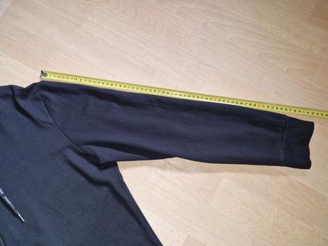 Mikina černá dlouhá slabší vel.m-l, m