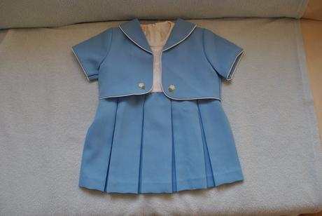 Komplet - šaty a blerko, 80