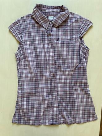 Fialové káro halenka, vel s, quechua, s